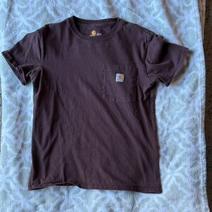 Carhartt Dark Brown Tee with Pocket